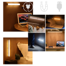 Luminária LED magnética Seenda com detector de movimento, iluminação branca brilhante e design compacto para ambientes internos.
