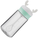 Suporte para alimentos e bebidas Magideal com garrafa de agitação automática verde, ideal para bebidas e misturas.