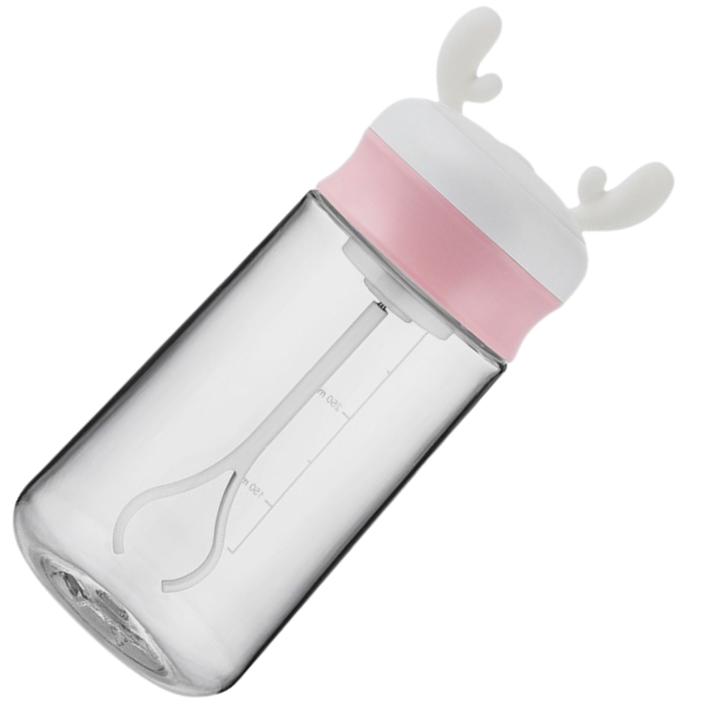 Garrafas de suporte para alimentos e bebidas Magideal com agitador automático rosa, ideal para misturar bebidas e shakes.