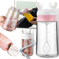 Recipiente Magideal para alimentos e bebidas com agitador automático, suporte para misturar líquidos de forma eficiente.