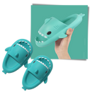 Chinelos de praia Jianda em forma de tubarão, leves e confortáveis, com design divertido de peixe.