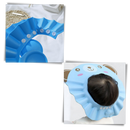Touca de banho infantil Xiaocheng com protetor de orelhas, feita de material resistente à água, ideal para proteger os ouvidos durante o banho.