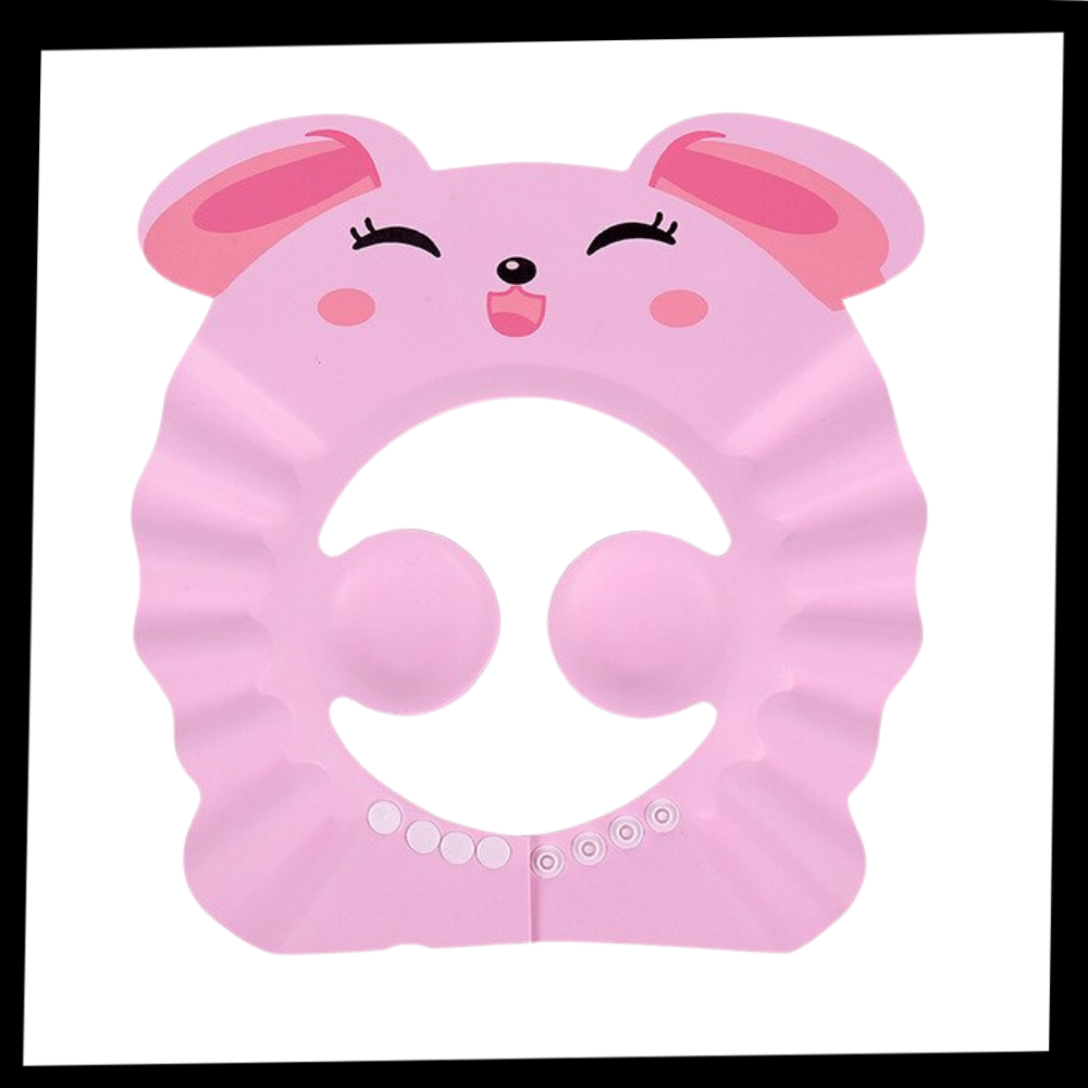 Touca de banho e proteção para ouvidos para crianças, casquete de banho Xiaocheng, com design confortável e ajuste seguro.