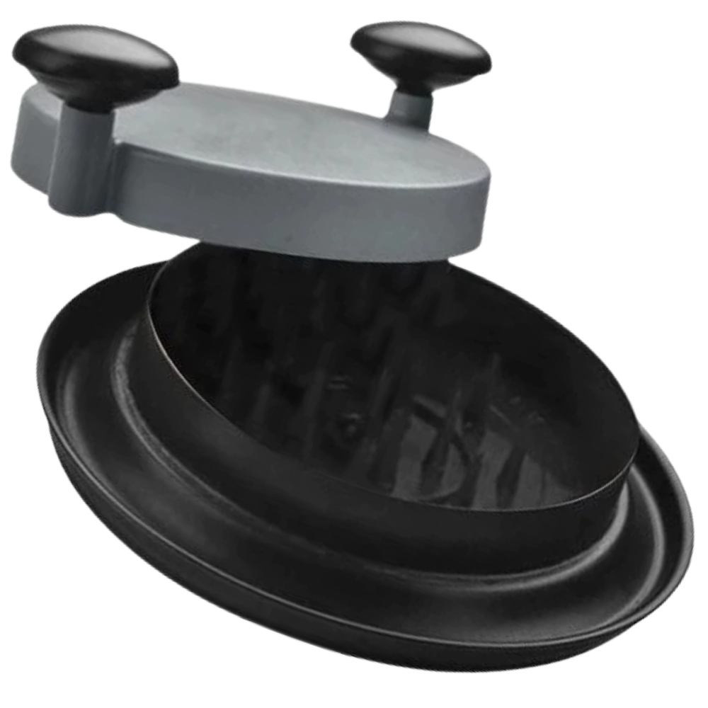 Imagem de um triturador de frango Fusionbrands, eletrodoméstico de cozinha preto para desfiar carne de frango.