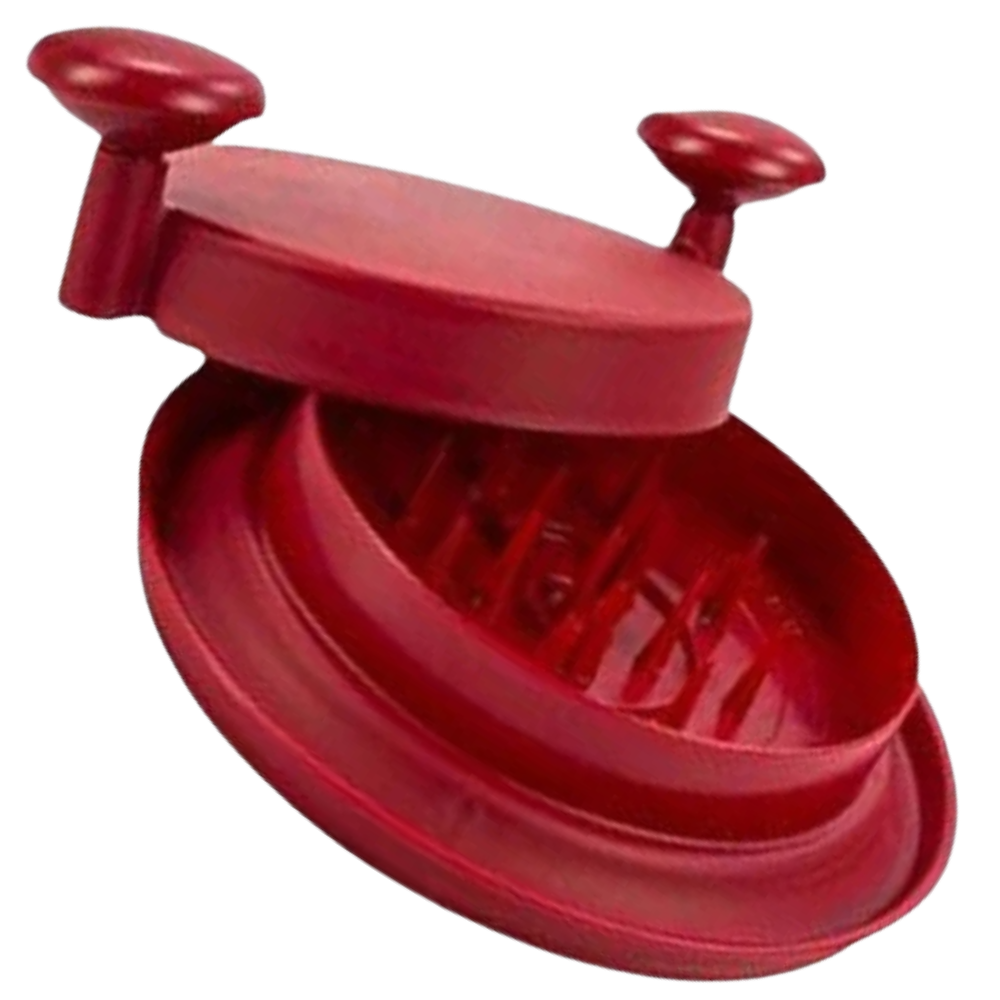 Triturador de frango Fusionbrands, eletrodoméstico de cozinha vermelho, para desfiar carne de frango de forma prática e eficiente.
