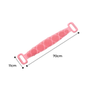 Escova de silicone extensível para corpo Yszodd, ferramenta de limpeza suave e eficiente para cuidados pessoais.