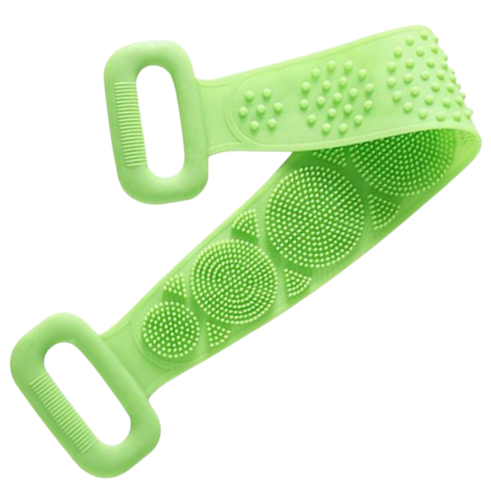 Escova de silicone extensível para corpo Yszodd, ferramenta de limpeza doméstica, na cor verde, com design flexível e durável.