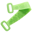Escova de silicone extensível para corpo Yszodd, ferramenta de limpeza doméstica, na cor verde, com design flexível e durável.