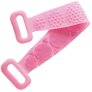 Escova de silicone extensível para corpo Yszodd, ferramenta de limpeza doméstica de cor rosa com textura macia e flexível