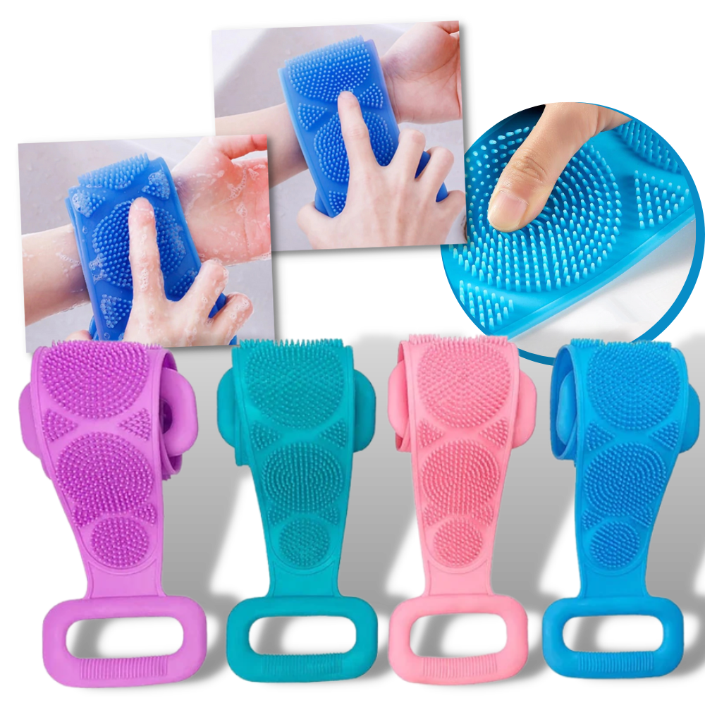 Escova de silicone extensível para corpo da Yszodd, ferramenta de limpeza doméstica para exfoliação suave e eficaz.