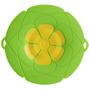 Tampa de silicone verde da Ormromra para cobrir panelas e marmitas, material flexível e resistente para cozinha.