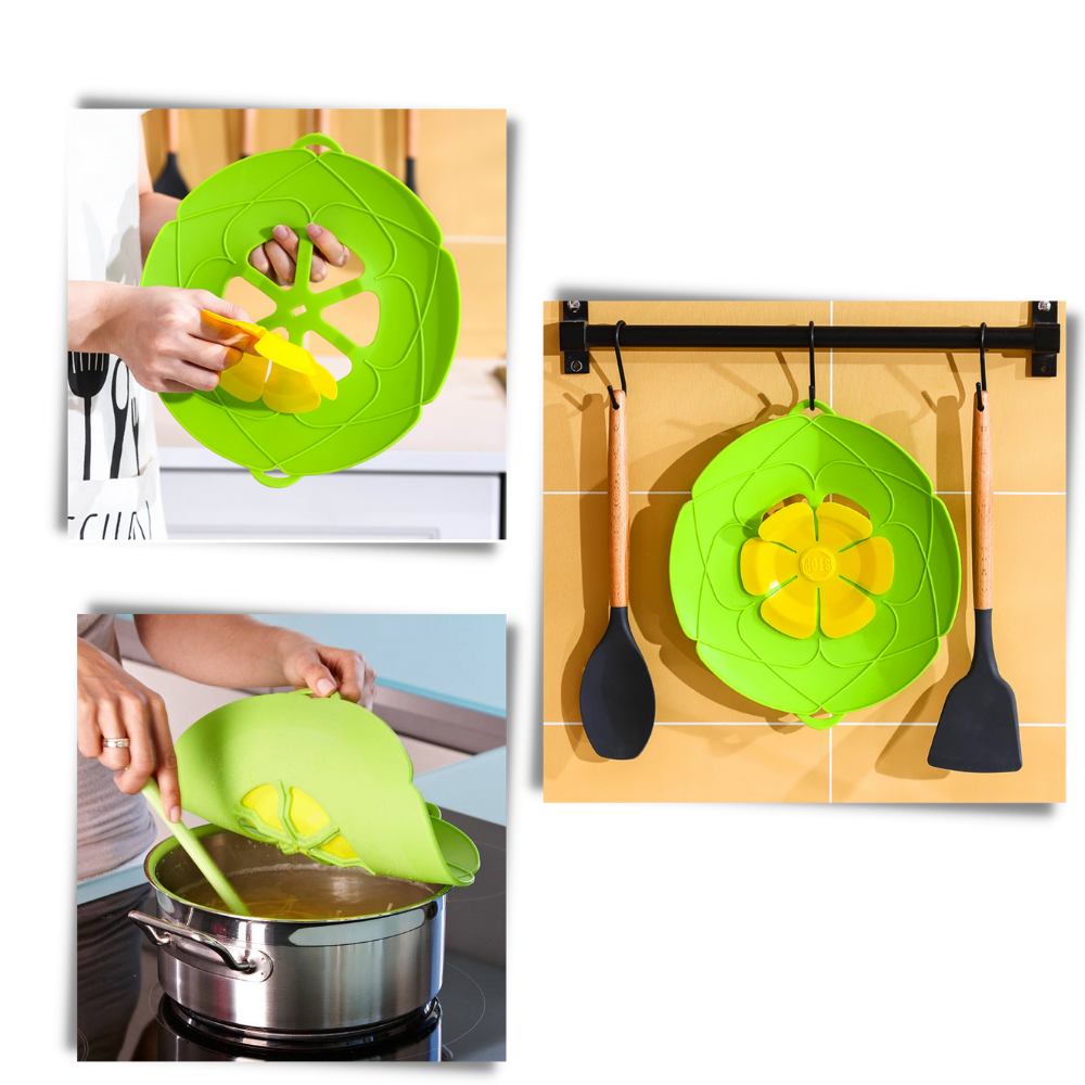 Tampa de silicone Ormromra para panelas e panelas, suportes múltiplos para cozimento e culinária.