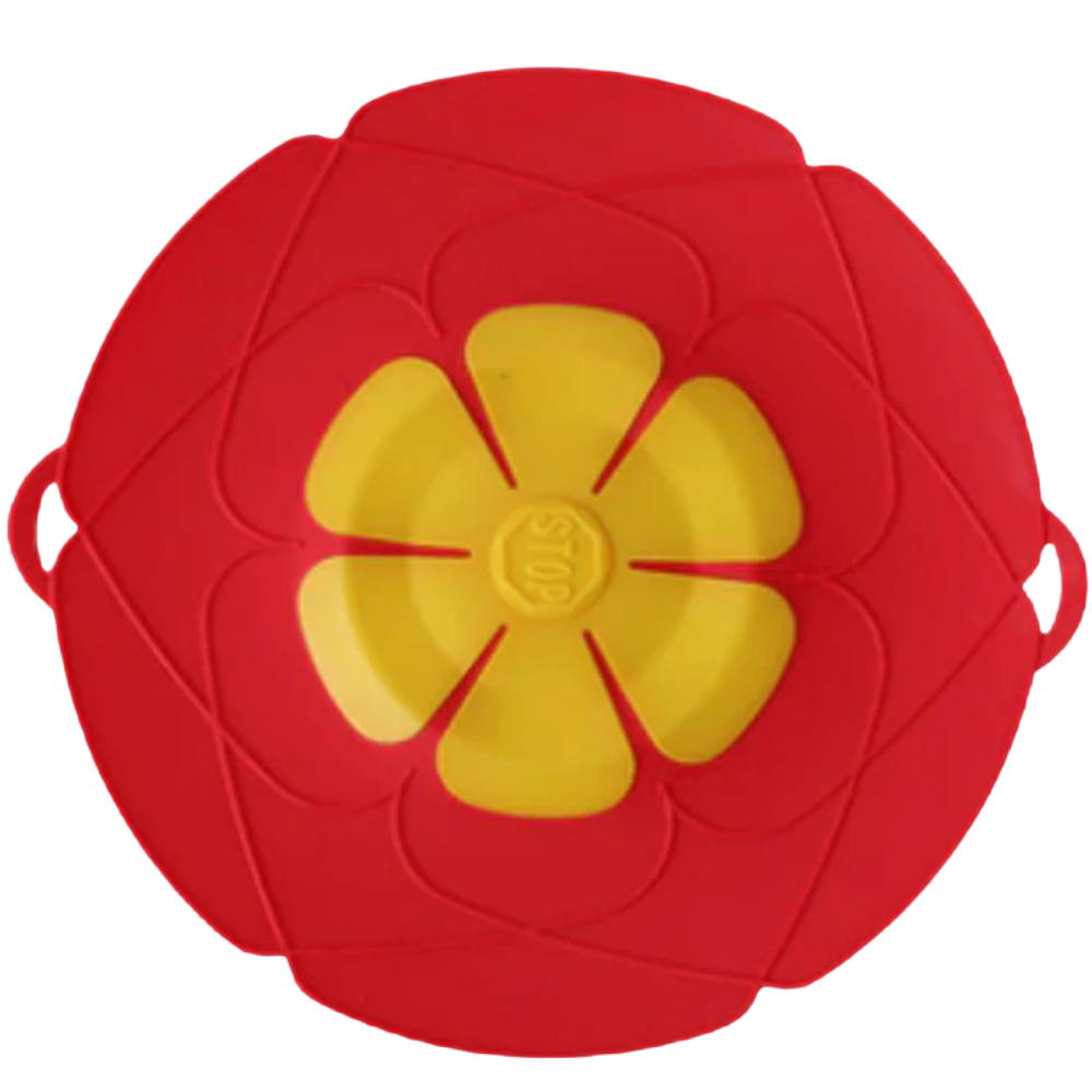 Tampa de silicone vermelha da Ormromra para cobrir panelas e frigideiras, material de silicone resistente para cozinha.