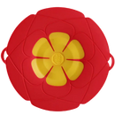 Tampa de silicone vermelha da Ormromra para cobrir panelas e frigideiras, material de silicone resistente para cozinha.
