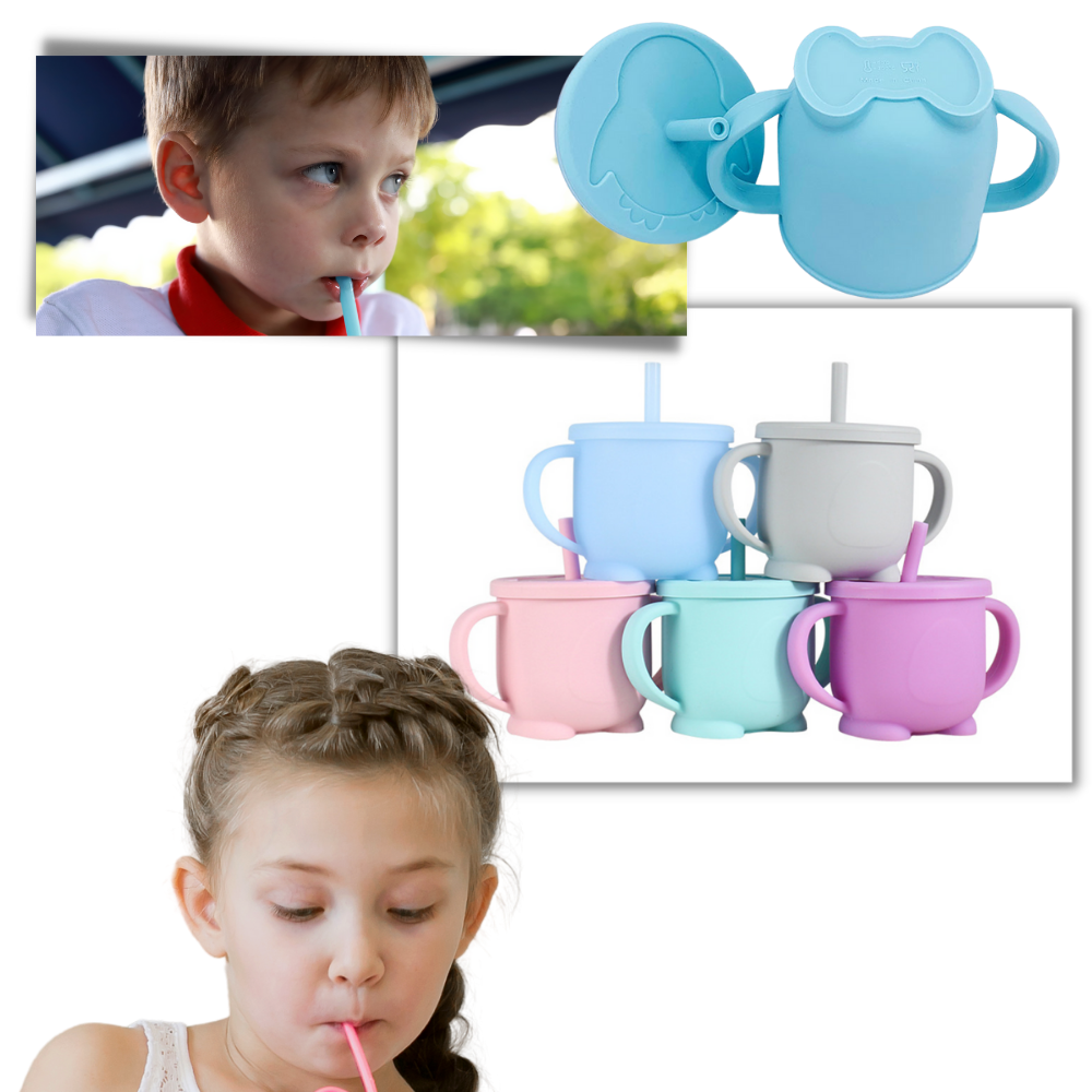 Tampa de silicone para mamadeira infantil Sunri, com bico, ideal para alimentação de bebês, cores variadas.