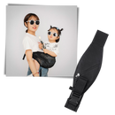 Echarpe para bebê da marca Maya Wrap, usada para carregar confortavelmente o bebê em balancés e suportes.