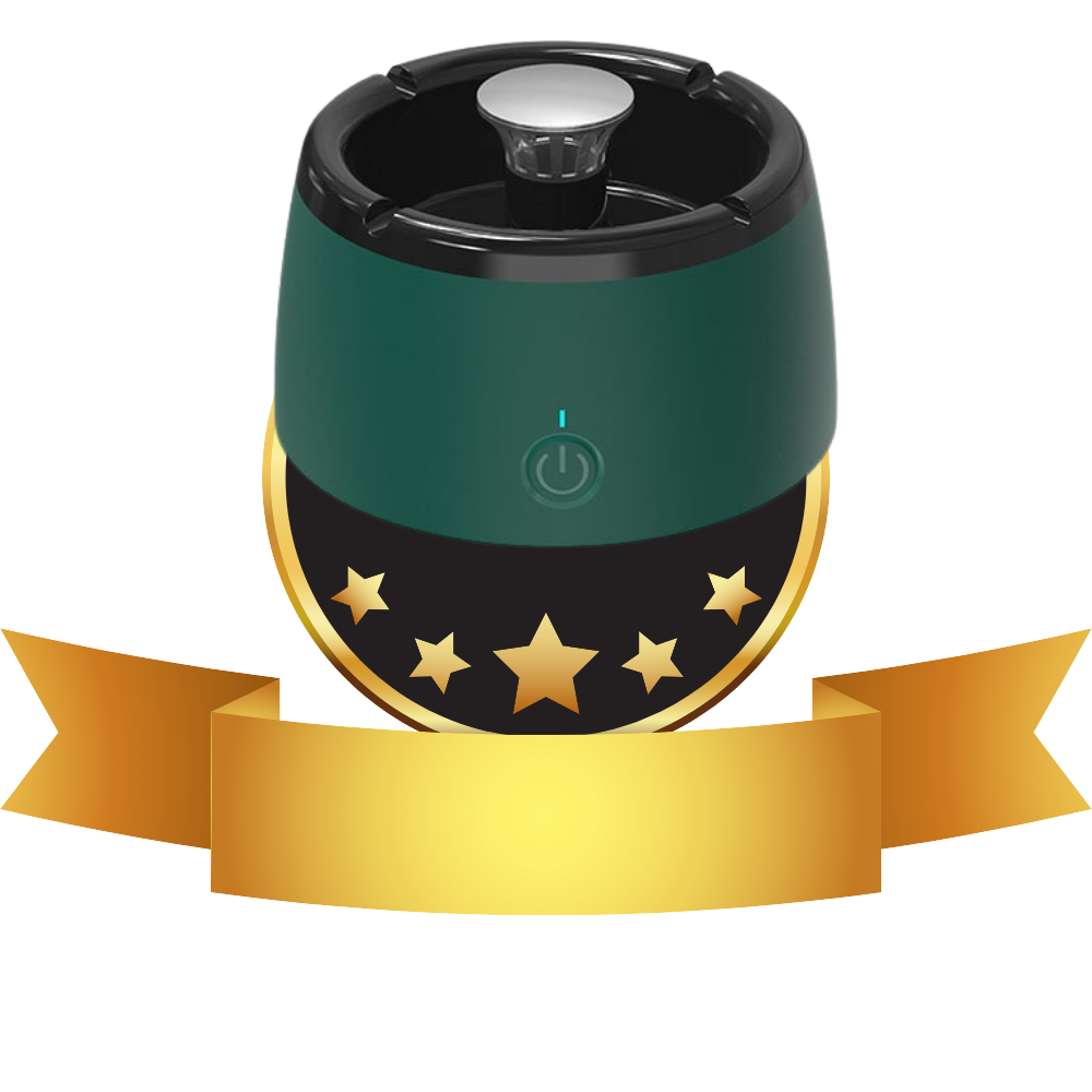 Cendrier de désenfumage intelligent Dupashio, design moderne, avec compartiment pour cendres, en acier inoxydável.
