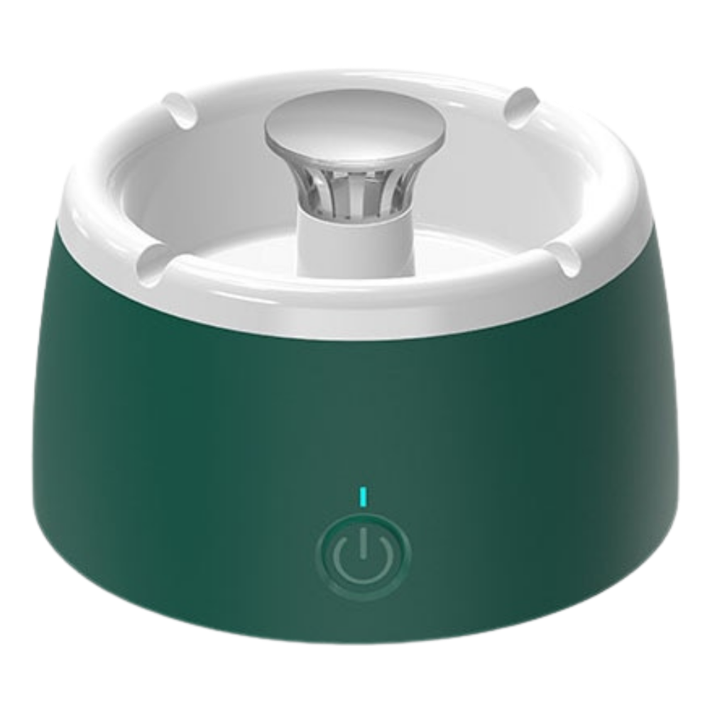 Cendrier de désenfumage inteligente Dupashio branco, compacto e moderno, com acabamento em plástico branco.