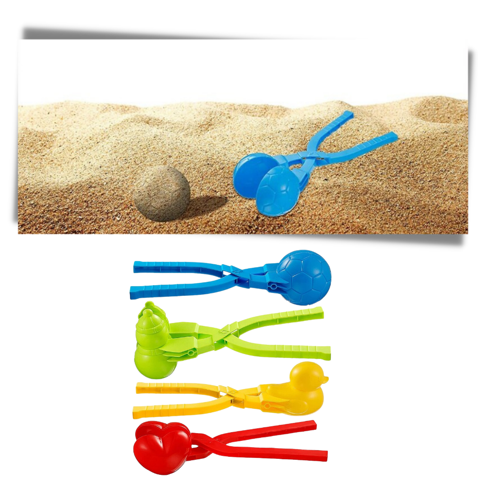 Conjunto de 4 kits de fabricação de bolas de neve Sunisery, jogos de ar livre para diversão criativa e interativa.