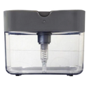 Dispenser de detergente de cozinha Doubleking com porta-esponja, recipiente para sabonete líquido ou lotion.