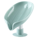 Porte-savon em forma de folha com escorredor, marca Papaba, com design verde e superfície decorativa.