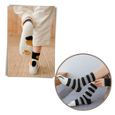 Meias de inverno Sihua com estampa de patas de gato, tecido quente e confortável para uso casual e aconchegante.