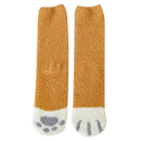 Meias de inverno Sihua com estampa de patas de gato, confortáveis e quentinhas, ideal para o frio.