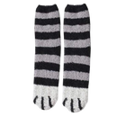 Meias de inverno Sihua com estampa de patas de gato listradas, confortáveis e quentinhas para o frio.