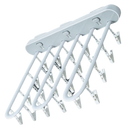 Organizador de roupas de parede Erthree na cor cinza, ideal para organização de roupas e acessórios em casa.