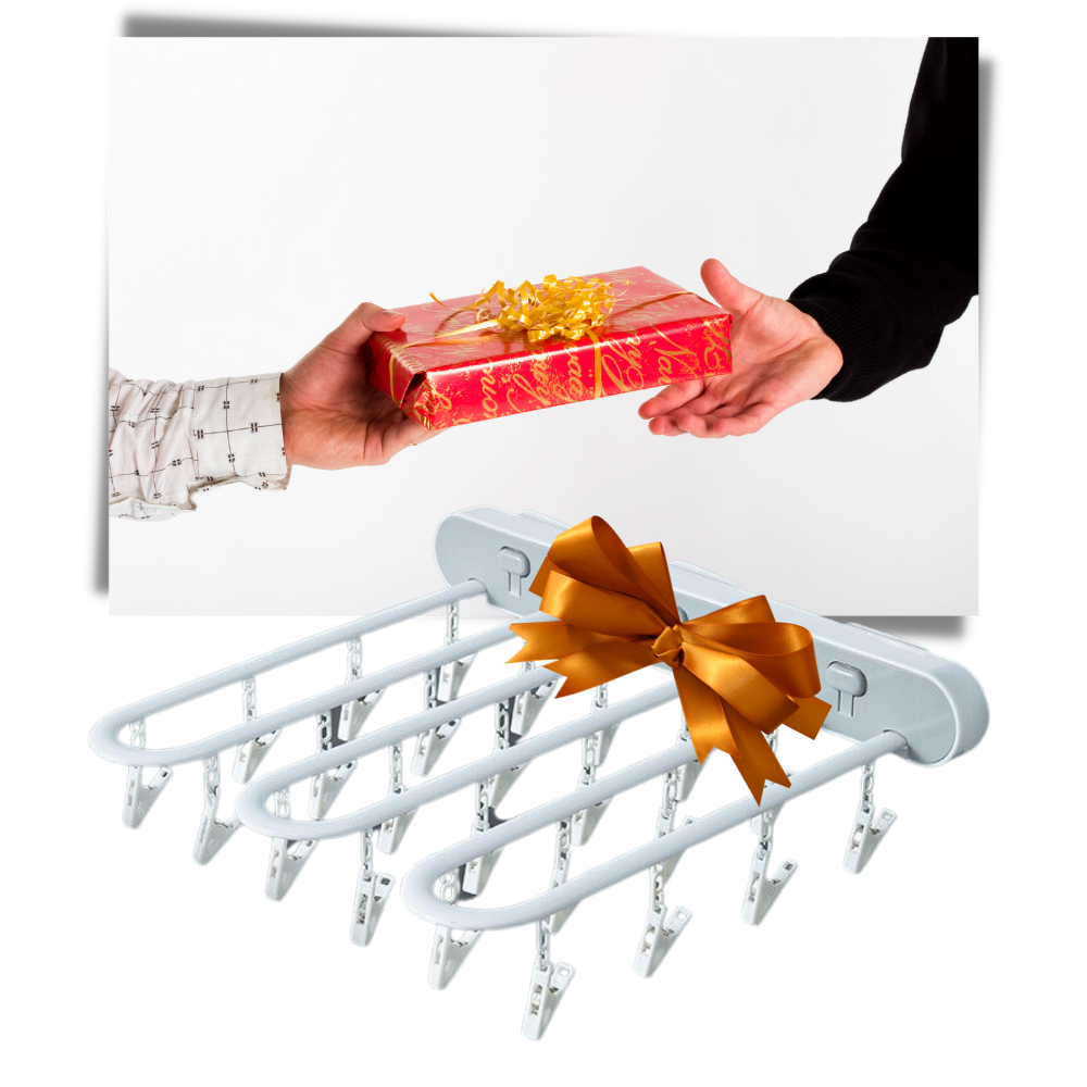 Organizador de roupas mural Erthree, prático para armazenamento e organização de roupas e acessórios.