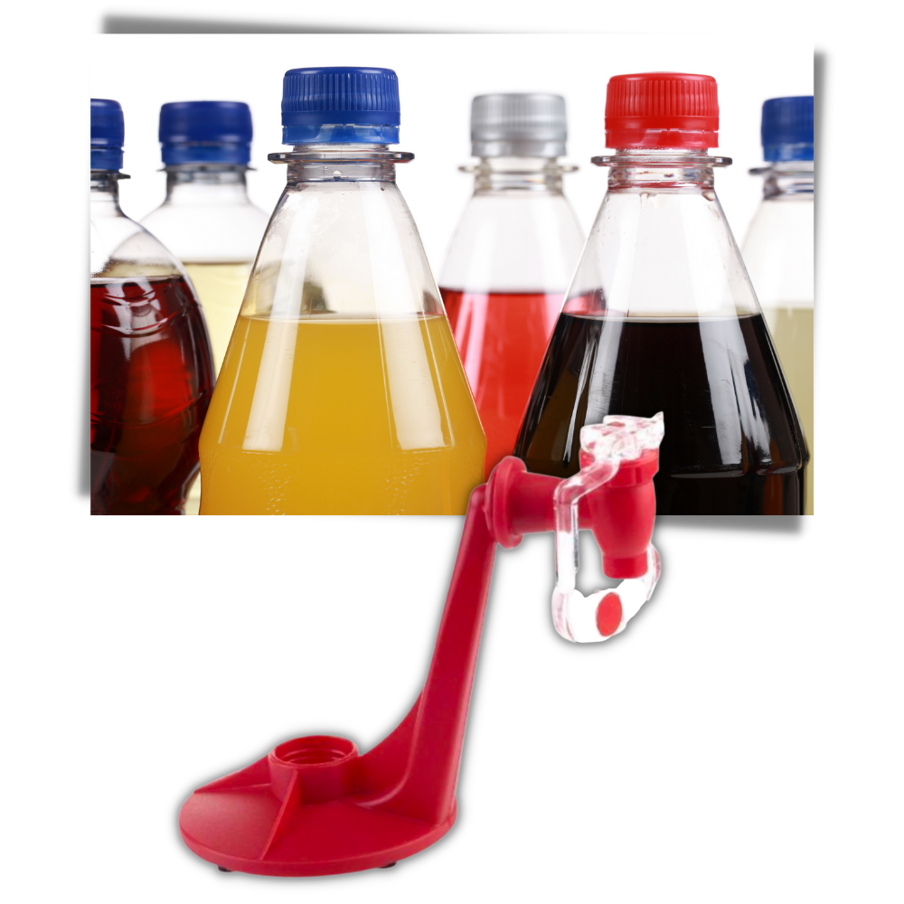 Distributeur de bebidas para garrafas Sporkpods, utensílio de cozinha para facilitar o uso de bebidas em garrafas.
