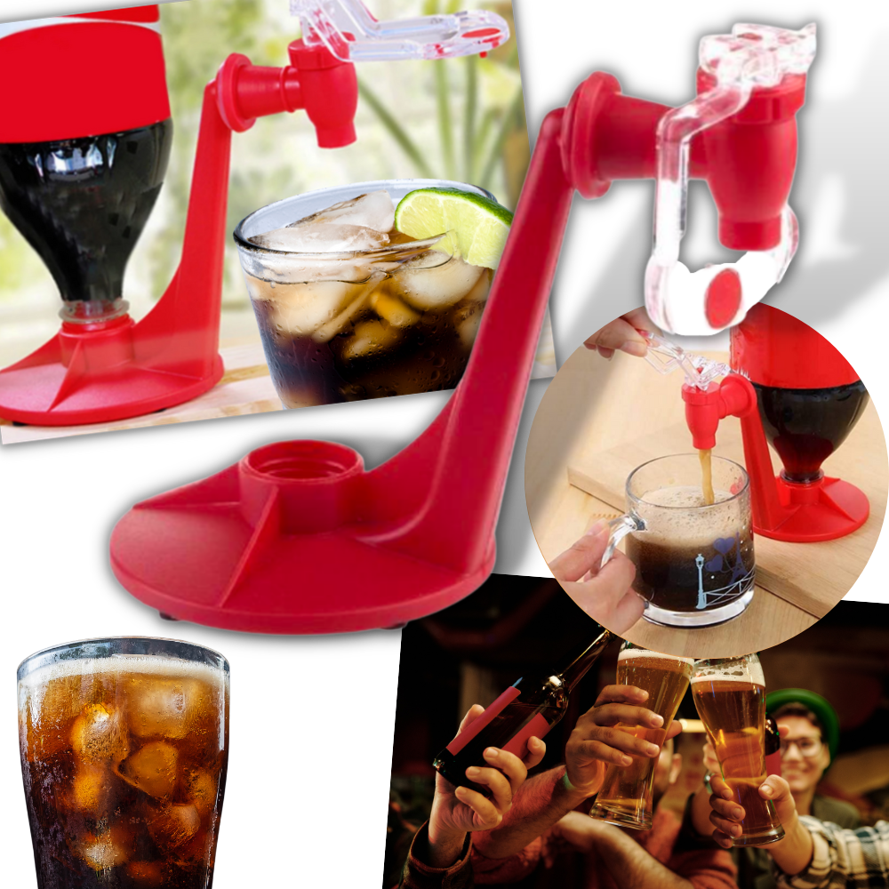 Distributeur de bebidas para garrafas Sporkpods, utensílio de cozinha para facilitar o abastecimento de líquidos.