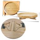 Console de madeira com design dobrável da Susenc, ideal para apoio ou decoração, com estrutura portátil e elegante.