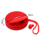 Fone de ouvido sem fio Bluetooth Imestou com estojos de carregamento e controles touch, componentes de áudio modernos.