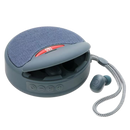 Fones de ouvido Bluetooth sem fio Imestou com caixa de carregamento em cinza, componentes de áudio para som portátil e confortável.