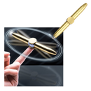 Caneta esferográfica spinner Amuver, instrumento de escrita com design rotativo para escrita e desenho criativo.