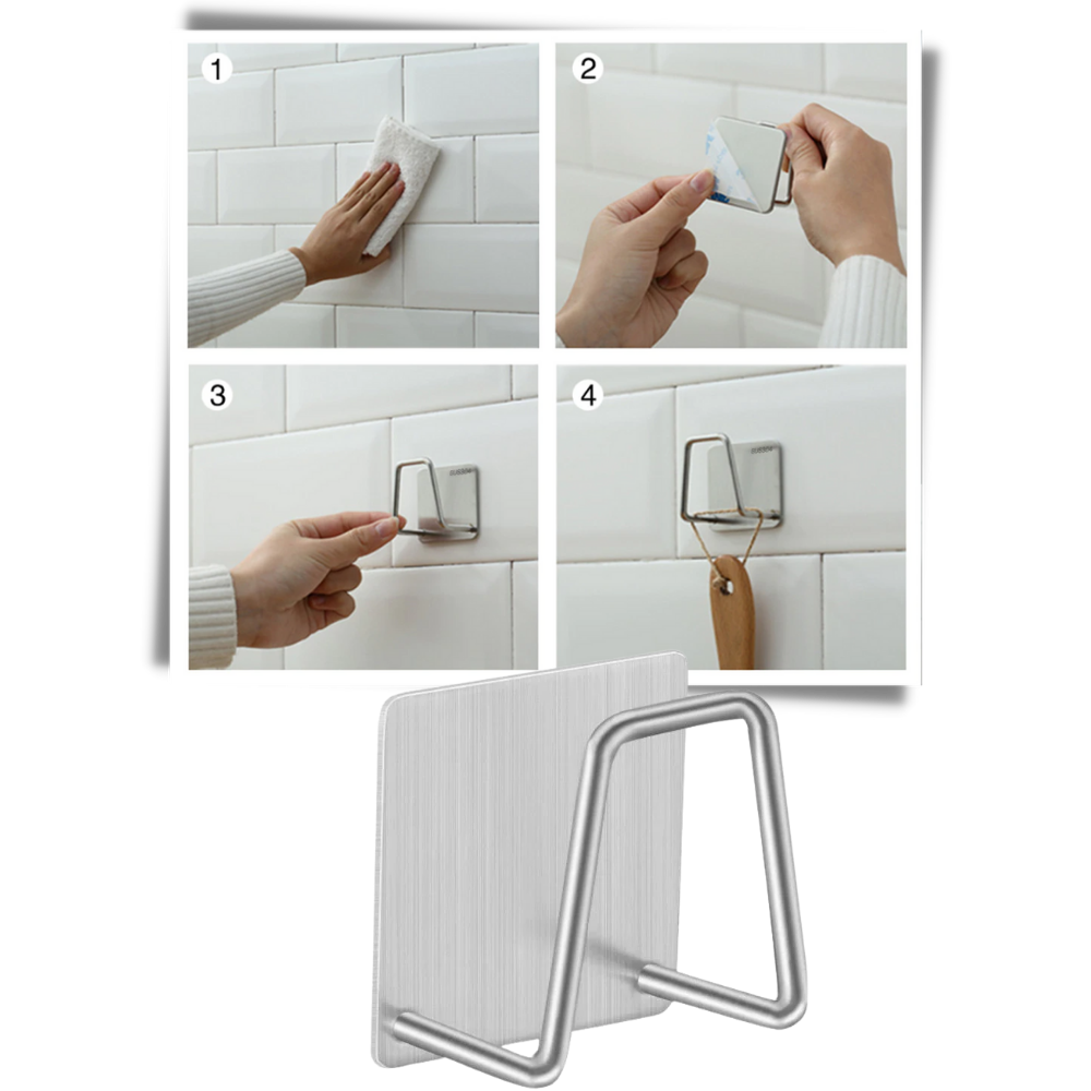 Conjunto de 2 porta-esponjas em aço inoxidável da Konesky, utensílios de cozinha com instalação fácil e design resistente.