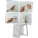 Conjunto de 2 porta-esponjas em aço inoxidável da Konesky, utensílios de cozinha com instalação fácil e design resistente.
