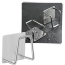 Conjunto de 2 porta-esponja de aço inoxidável para cozinha, resistente à ferrugem, com design prático e durável.