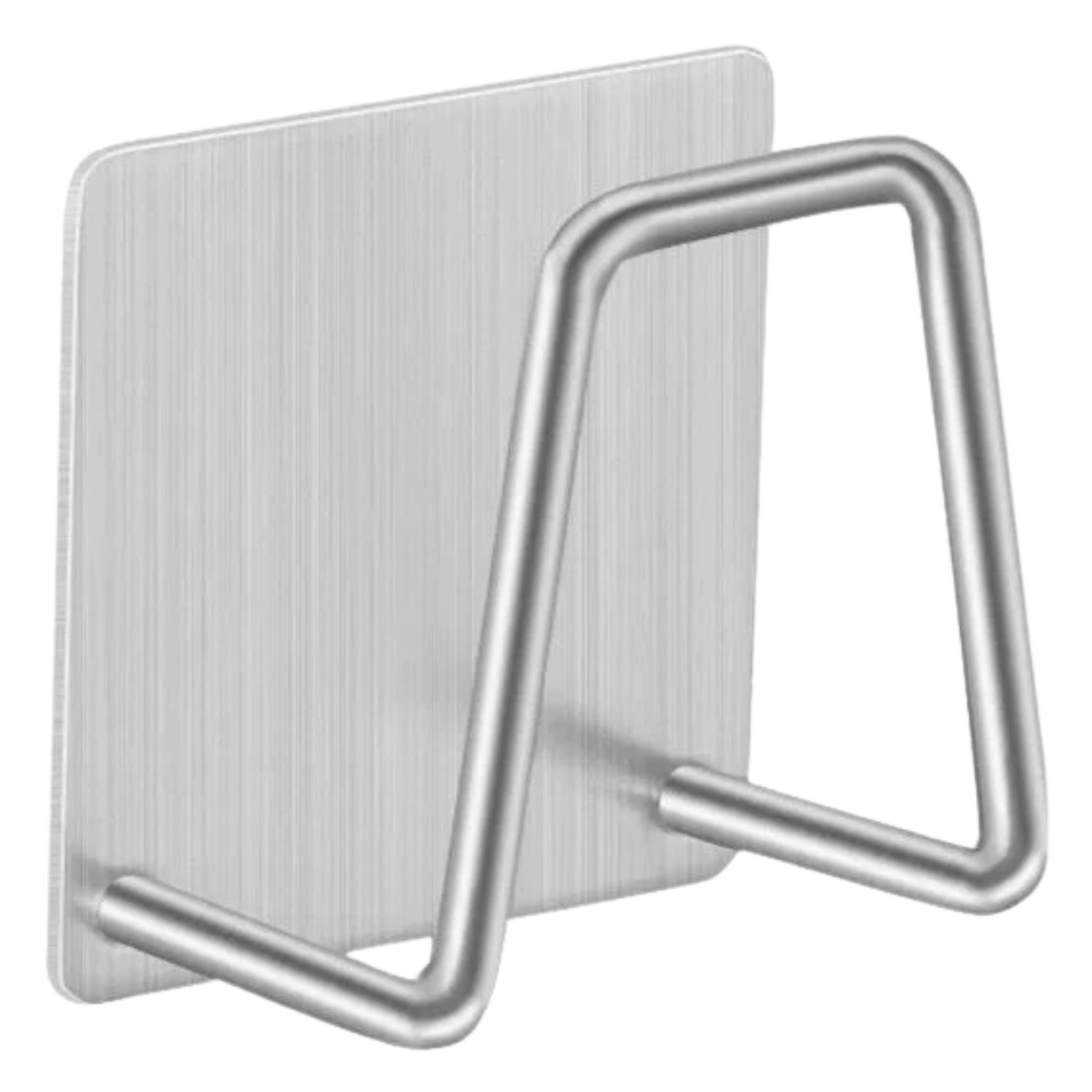 Conjunto de 2 porta-esponja em aço inoxidável da Konesky, utensílios de cozinha duráveis e modernos para organização.