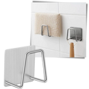 Conjunto de 2 porta-esponja em aço inoxidável Konesky para utensílios e acessórios de cozinha, com design prático e durável