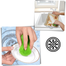 Esponja de silicone para cozinha Yugaoo, ideal para limpeza doméstica, com efeito antibacteriano e durabilidade.