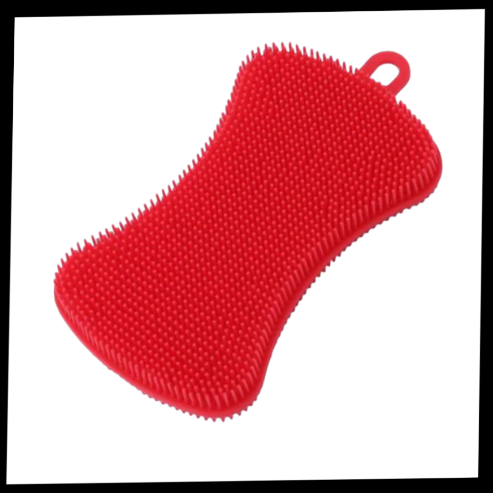 Esponja de cozinha em silicone Yugaoo para limpeza doméstica, com design macio e resistente para lavar louças e utensílios.
