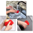 Esponja de cozinha em silicone da Yugaoo, multiuso para limpeza doméstica, resistente e fácil de usar.
