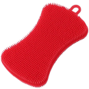 Esponja de cozinha em silicone vermelha da marca Yugaoo, ideal para limpeza doméstica eficaz e durável