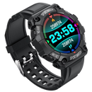Relógio esportivo inteligente Eastjing preto, mostrador digital, pulseira de silicone, ideal para atividades físicas e monitoramento de saúde