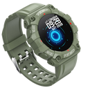 Relógio esportivo inteligente Eastjing com pulseira verde, visor digital e funções de monitoramento de atividades físicas.