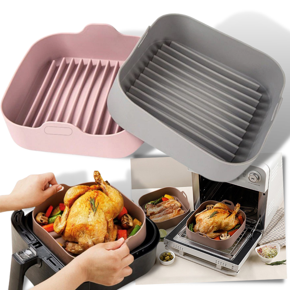 Panela quadrada de silicone ecológica da Flm para cozimento e pâtisserie, com superfície lisa e design sustentável.