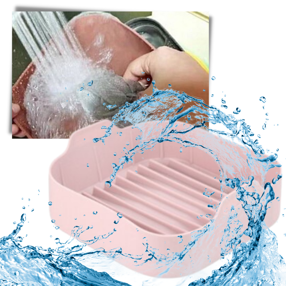 Panela quadrada de silicone ecológica Flm para cozinha e pâtisserie, resistente à lava-louças, ideal para cozinhar e assar.