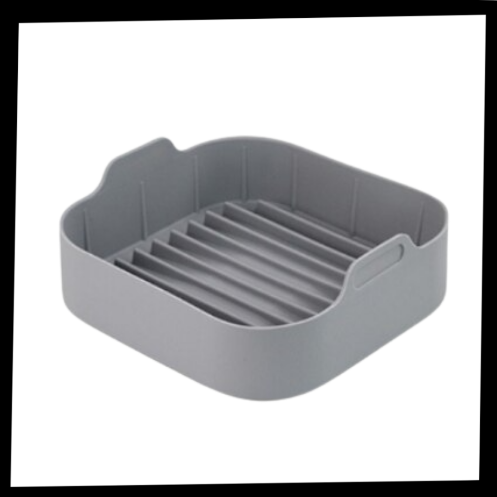 Forma quadrada de silicone ecológica para culinária e pâtisserie, fabricada pela marca Flm, ideal para assados e preparações.